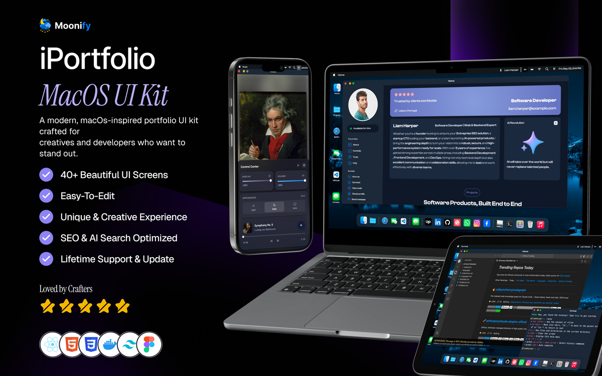 IPortfolio: Ultimate Digital Professionals Portfolio Kit - Epic Portfolio Experience Designed for for Digital Creators & Professionals